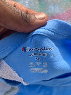 (LS) Scab Patches T-Shirt (Tan/Baby Blue)- XL