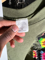 Scab Patches Crewneck (Multicolor/Olive) (XL)