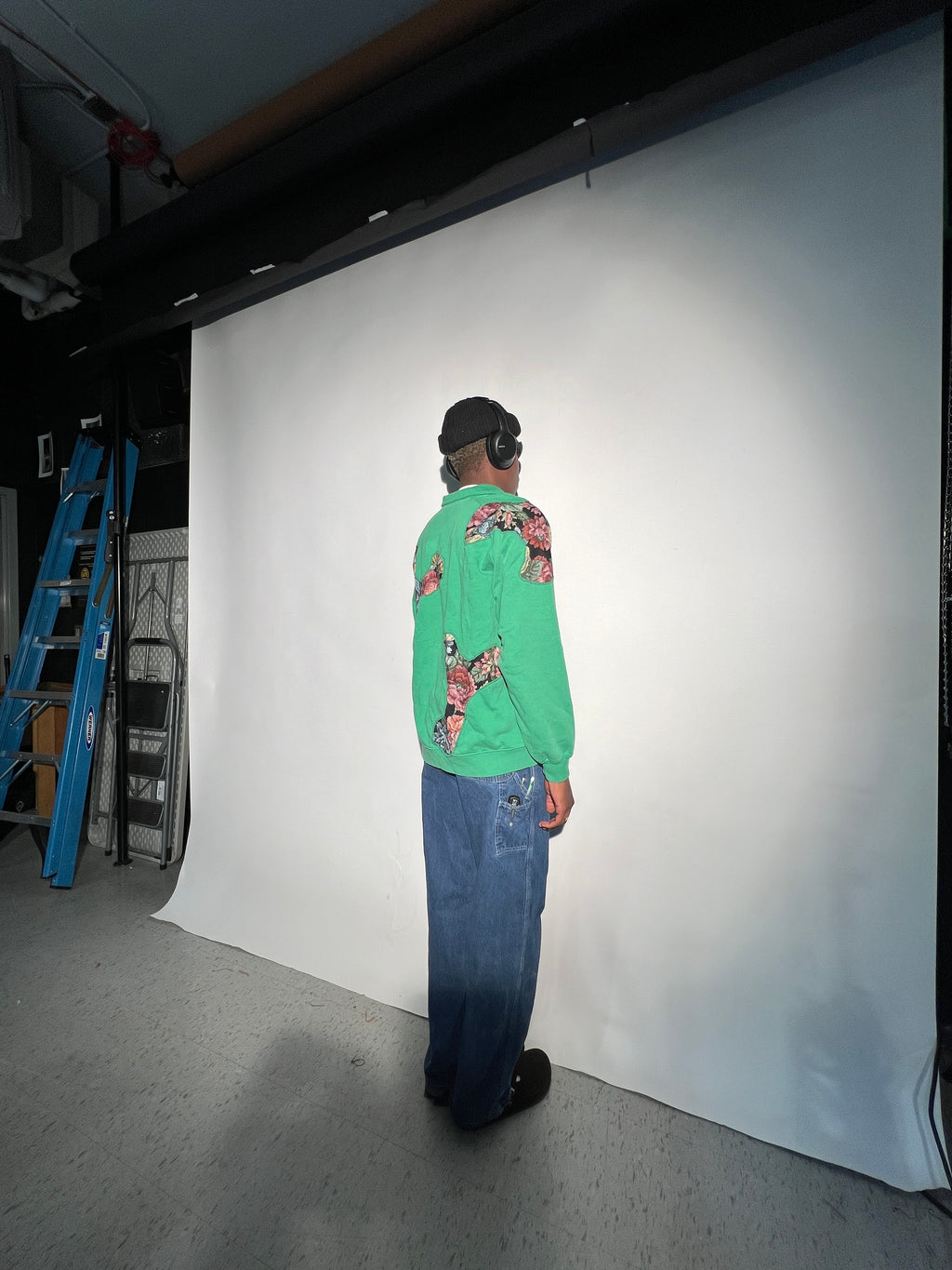 Scab Patches Quarterzip (Multicolor/Green) (XL)