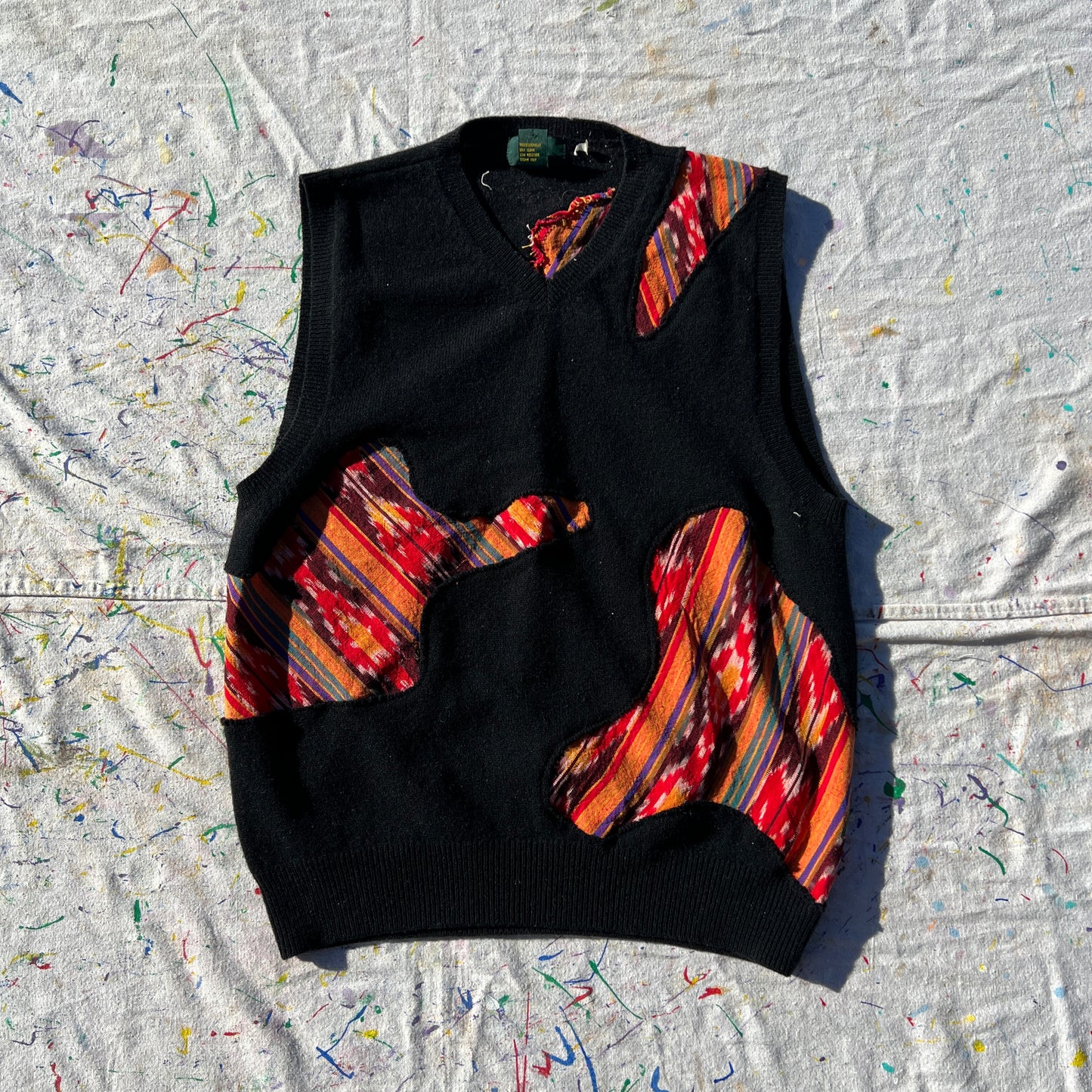 Scab Patches Sweatervest (Multicolor/Black)- M