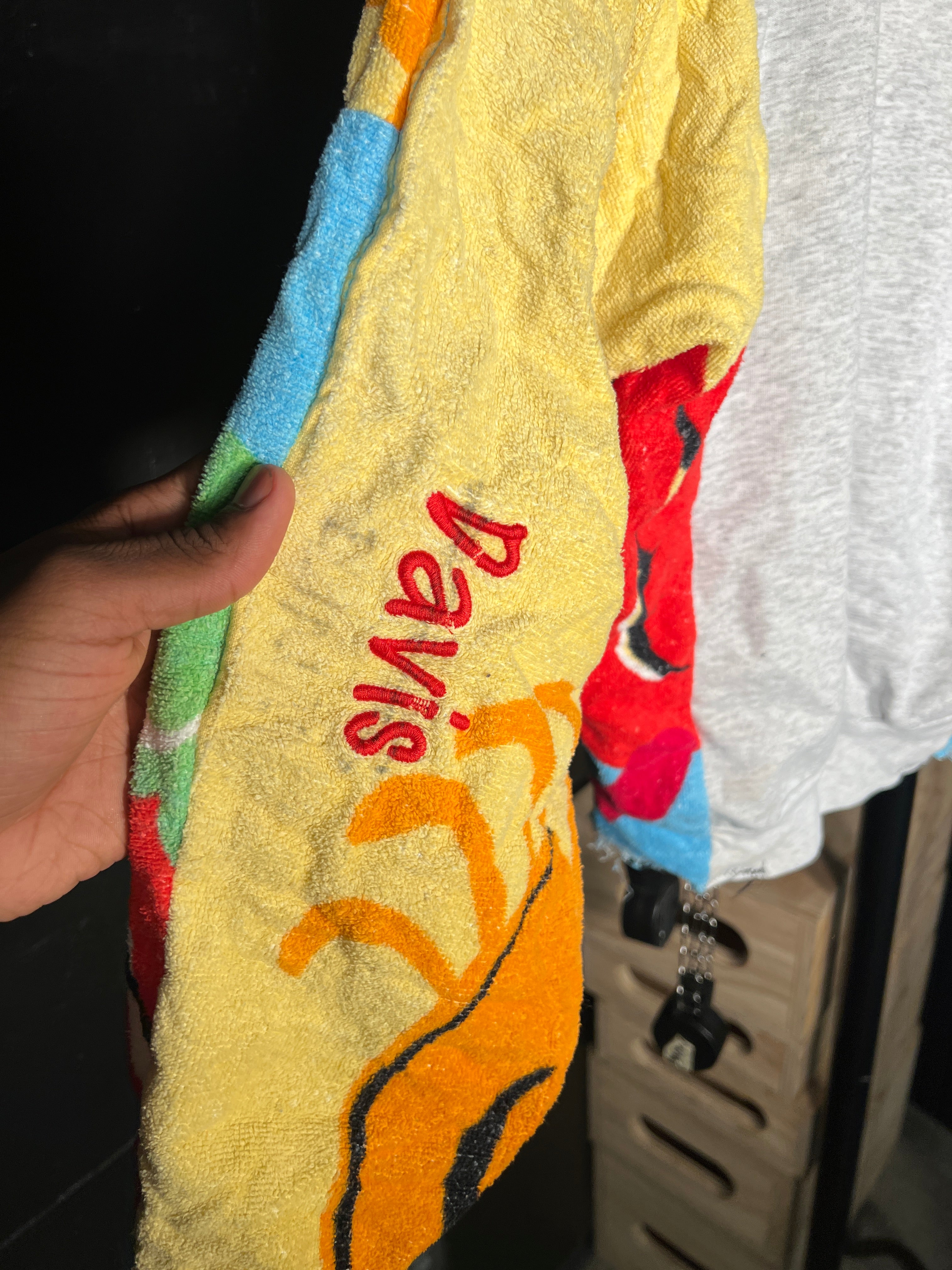 *God Bless America Split Sleeve Crewneck (L)