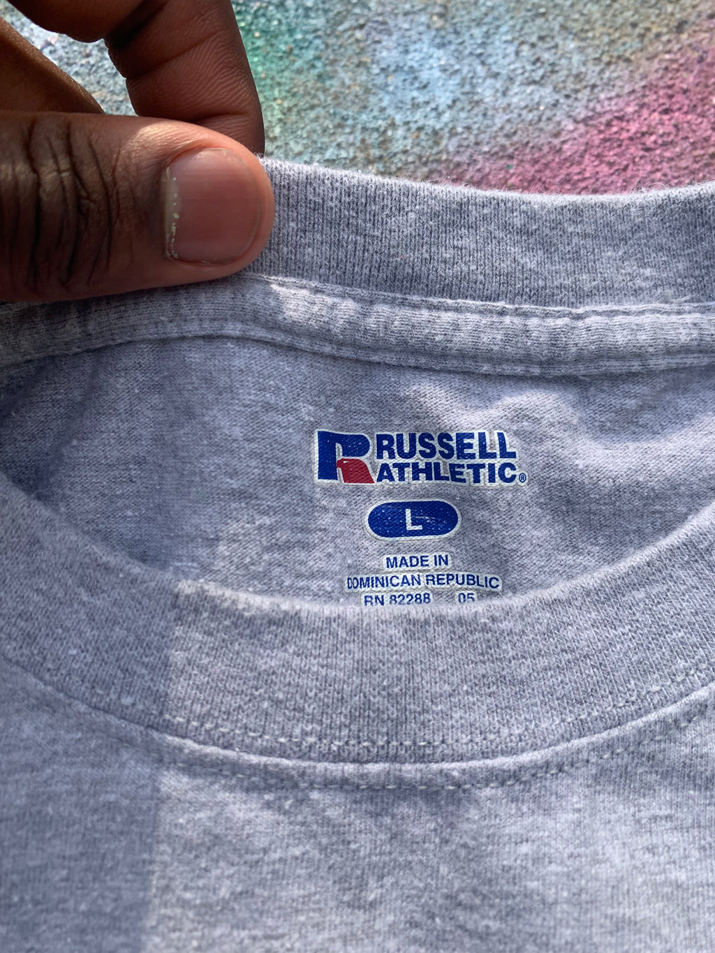 Scab Patches T-Shirt (Tan/Grey)- L