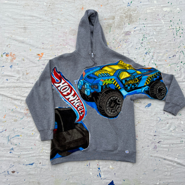 (L/S) Hot Wheels See-Through Hoodie (L)