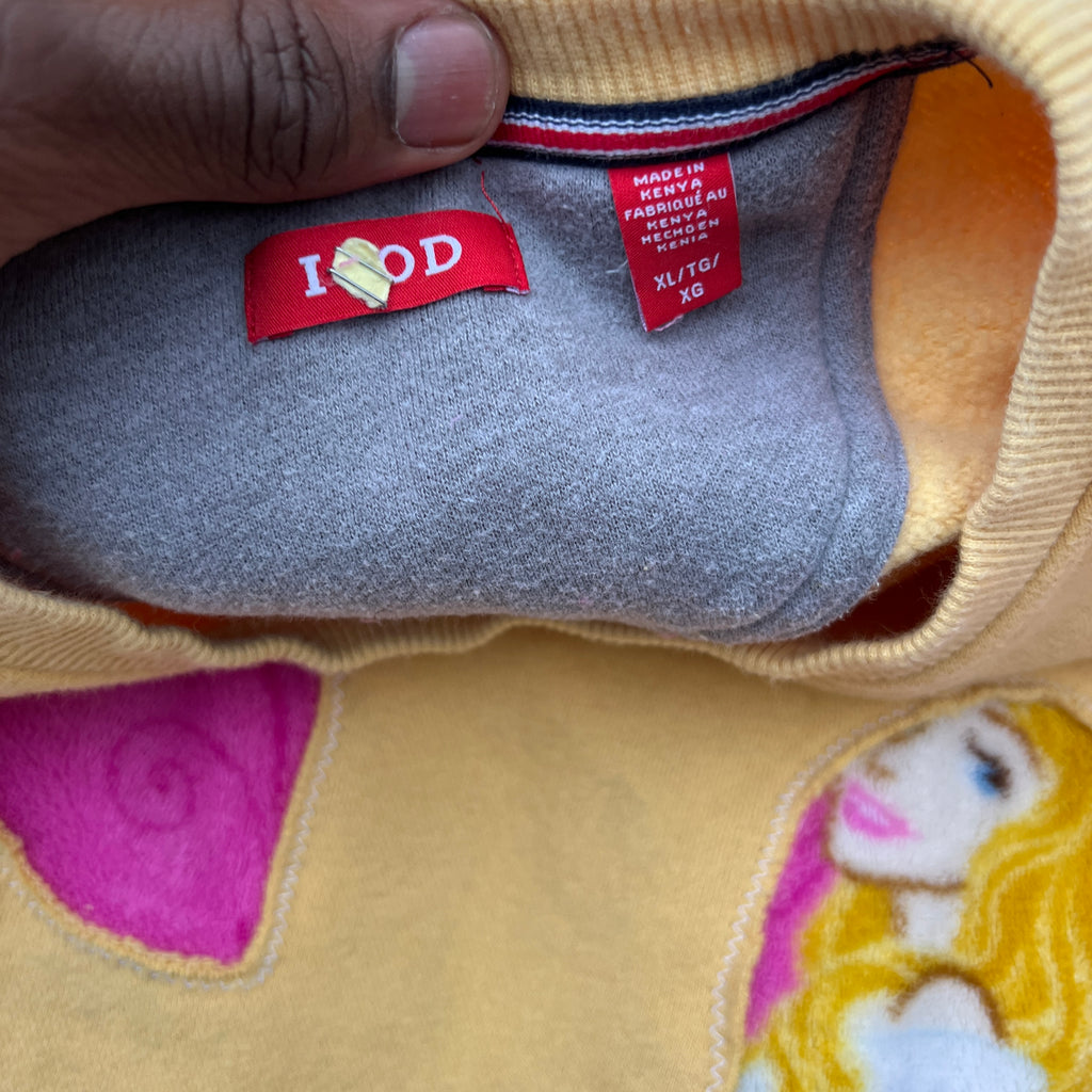 (LS) Scab Patches Crewneck (Disney Princesses/Yellow)- XL