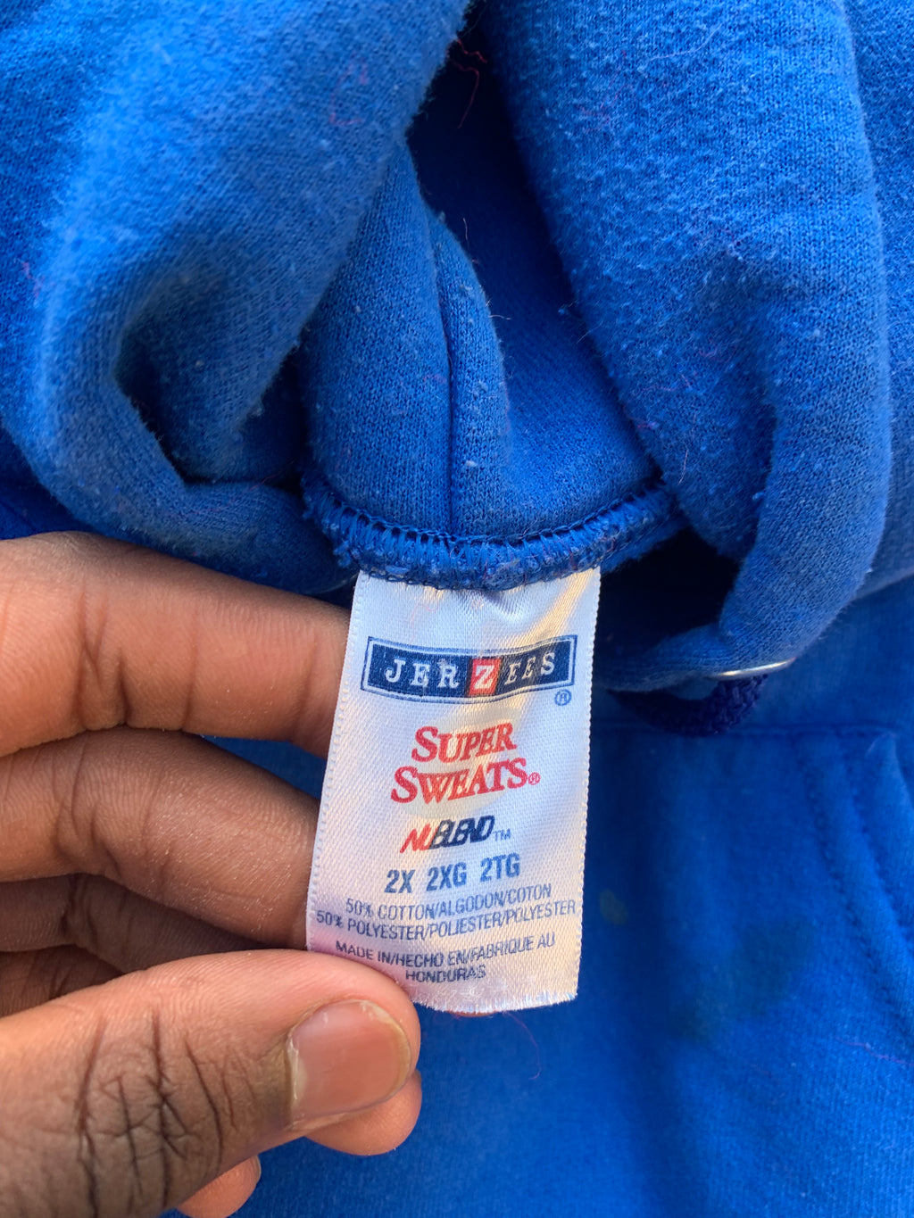 (LS) Scab Patches Hoodie (Pink/Red/Blue)- XXL