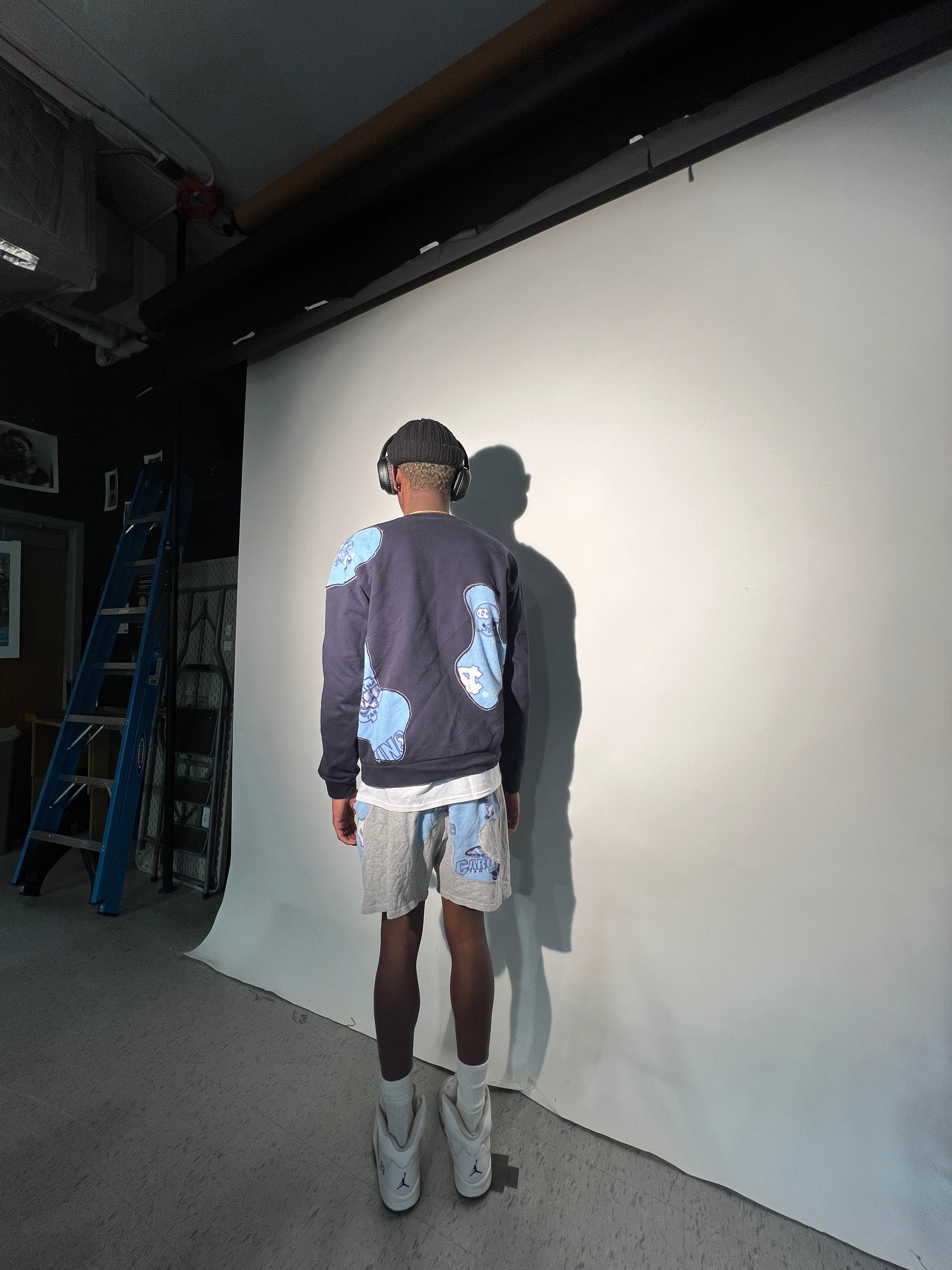 UNC Scab Patches Shorts (Baby Blue/Grey) (XL)