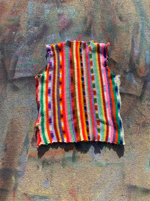 (LS) 1/1 Knit Sweatervest (Multicolor)- L