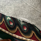 Scab Patch Zip Up Hoodie (Multicolor/Grey)- S