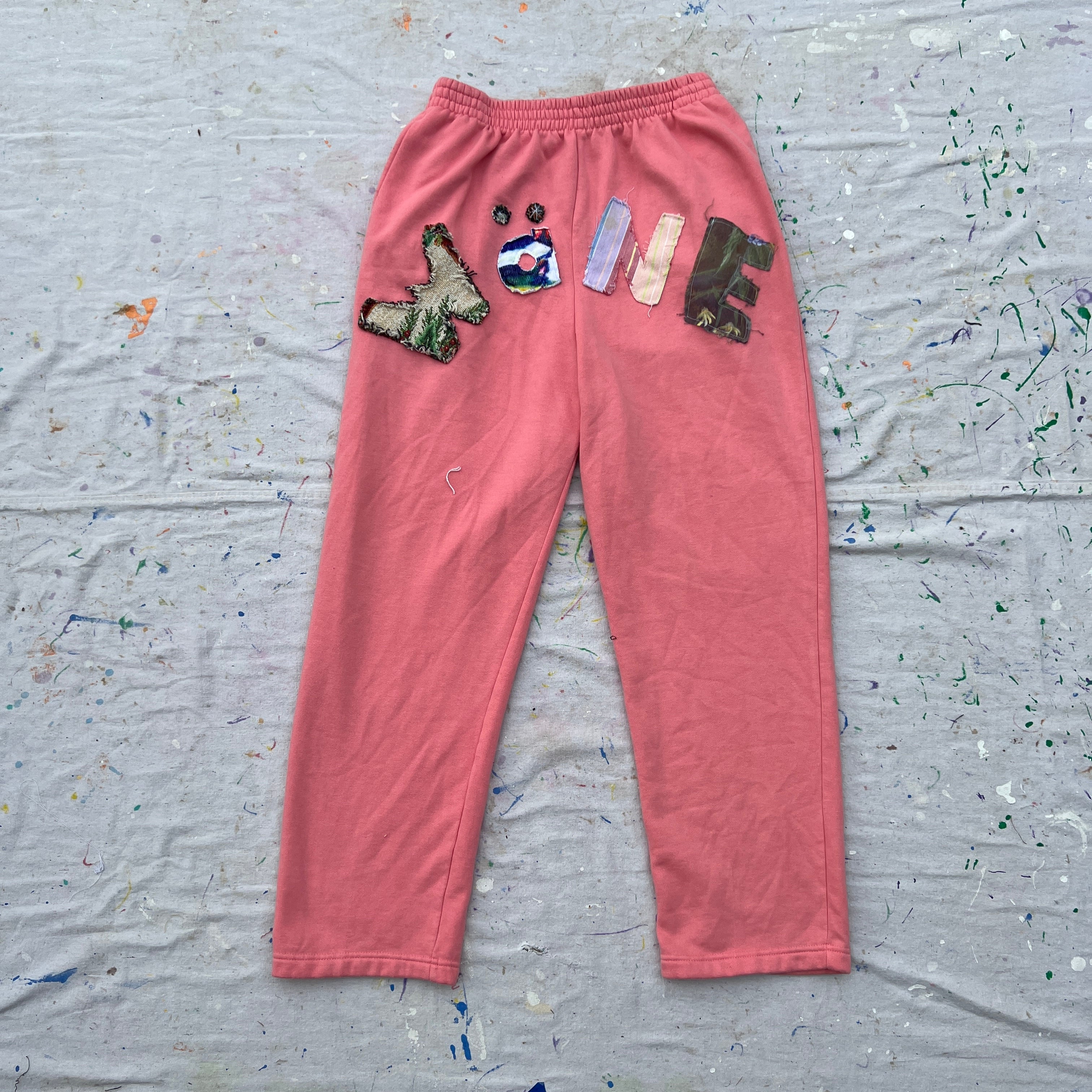 Wäne Wear Sweatpants (Multicolor/Pink)- XL