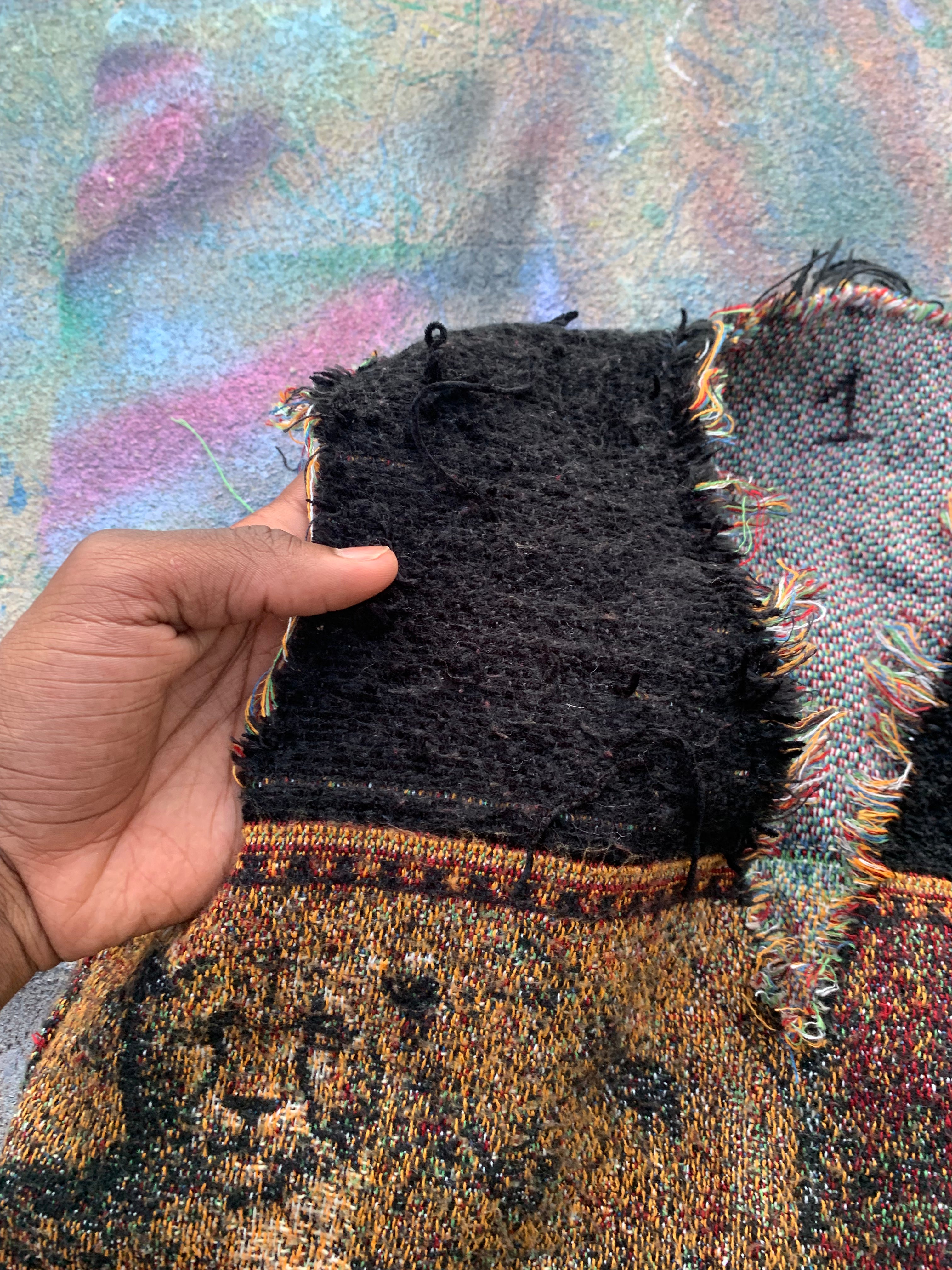 1/1 Tapestry Tiger Sweatervest #1 (Tan/Black)- L