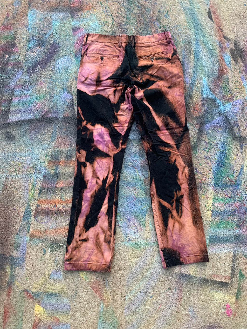 Underbleached Dyed Pants (Tan/Purple/Black)- 32/31