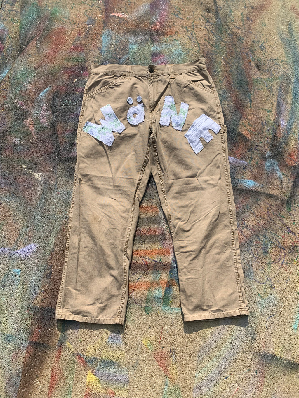 (LS) Wäne Wear Carpenter Pants (Baby Blue/Tan)- 36/29