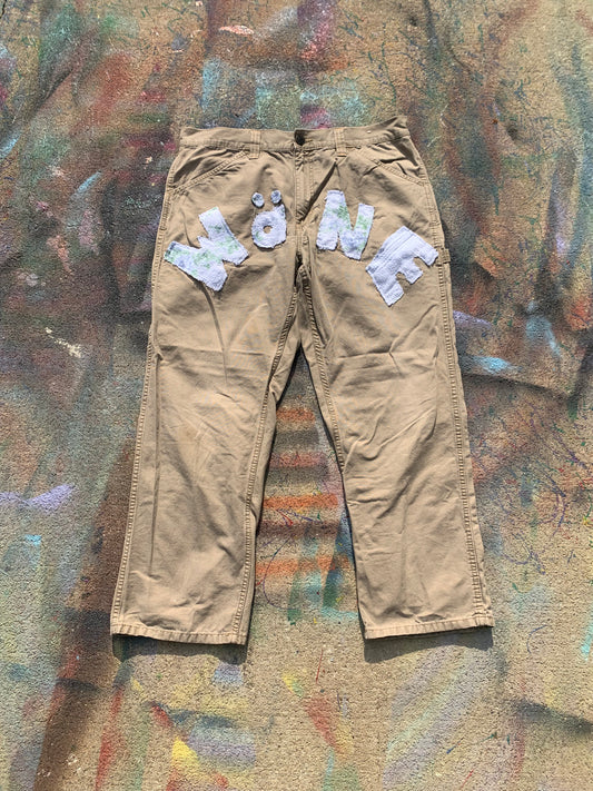 (LS) Wäne Wear Carpenter Pants (Baby Blue/Tan)- 36/29