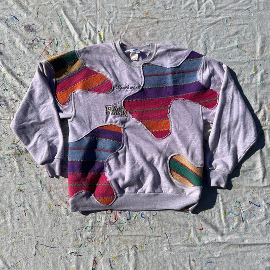 Scab Patches Crewneck (Peppers/Faint Pink on Grey)- L