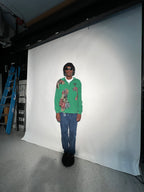 Scab Patches Quarterzip (Multicolor/Green) (XL)