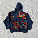 Scab Patches Zip-Up Hoodie (Lightning McQueen/Navy) - XL