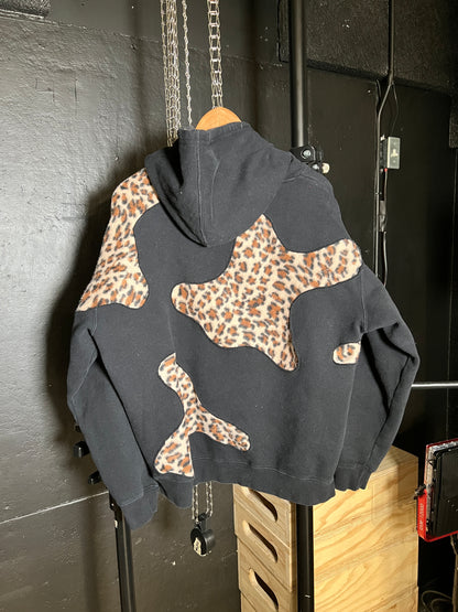 (LS) Scab Patches Hoodie (Cheetah /App State)- L