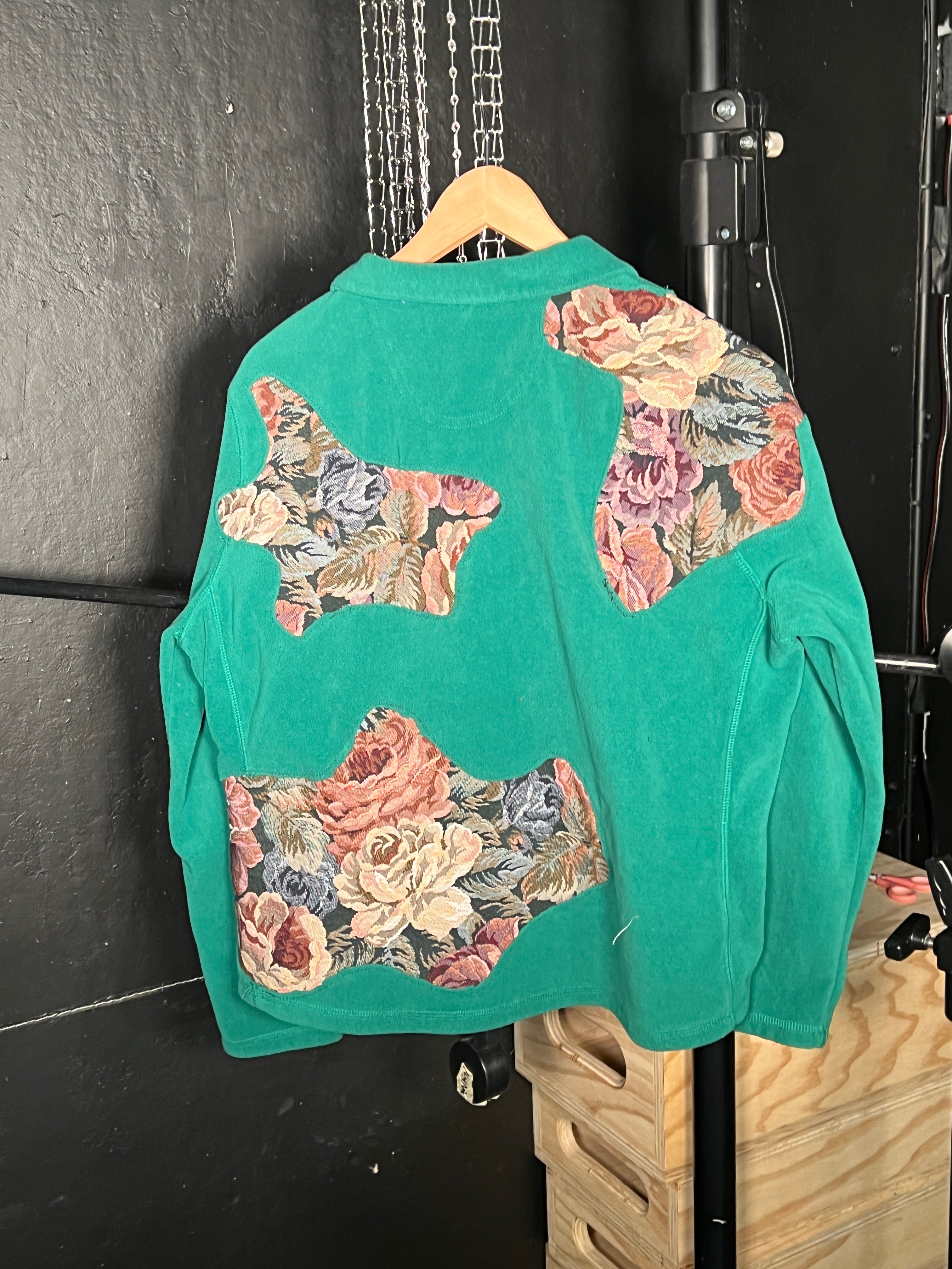 Scab Patches Quarterzip (Multicolor/Green) (S)
