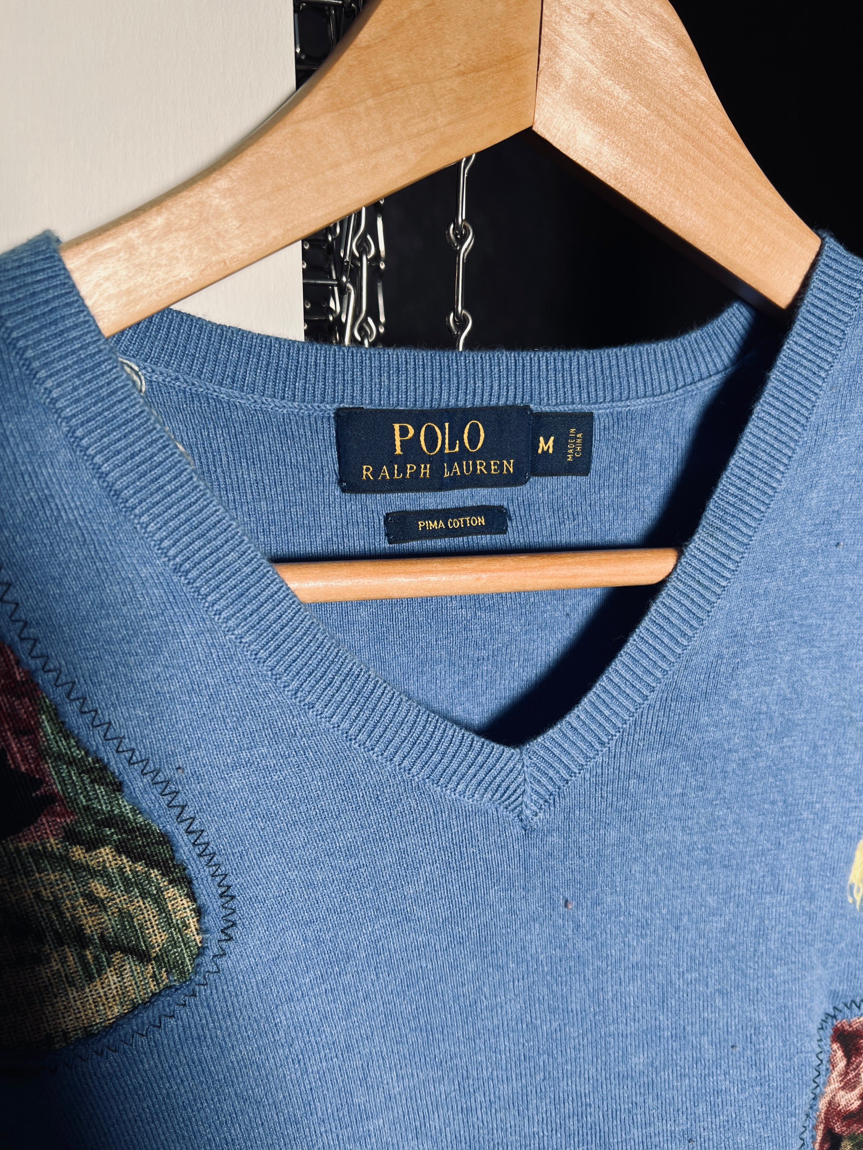 Scab Patches Sweatervest (Slate Blue/Black/Multicolor) (M)