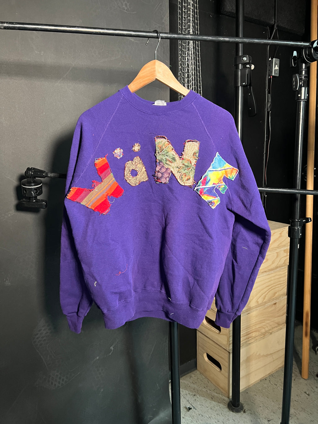 Wäne Wear Crewneck (Multicolor/Purple)- L
