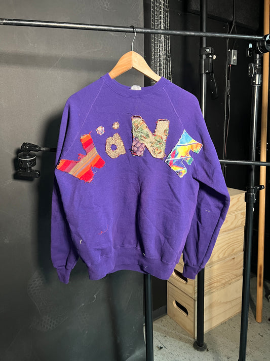 Wäne Wear Crewneck (Multicolor/Purple)- L