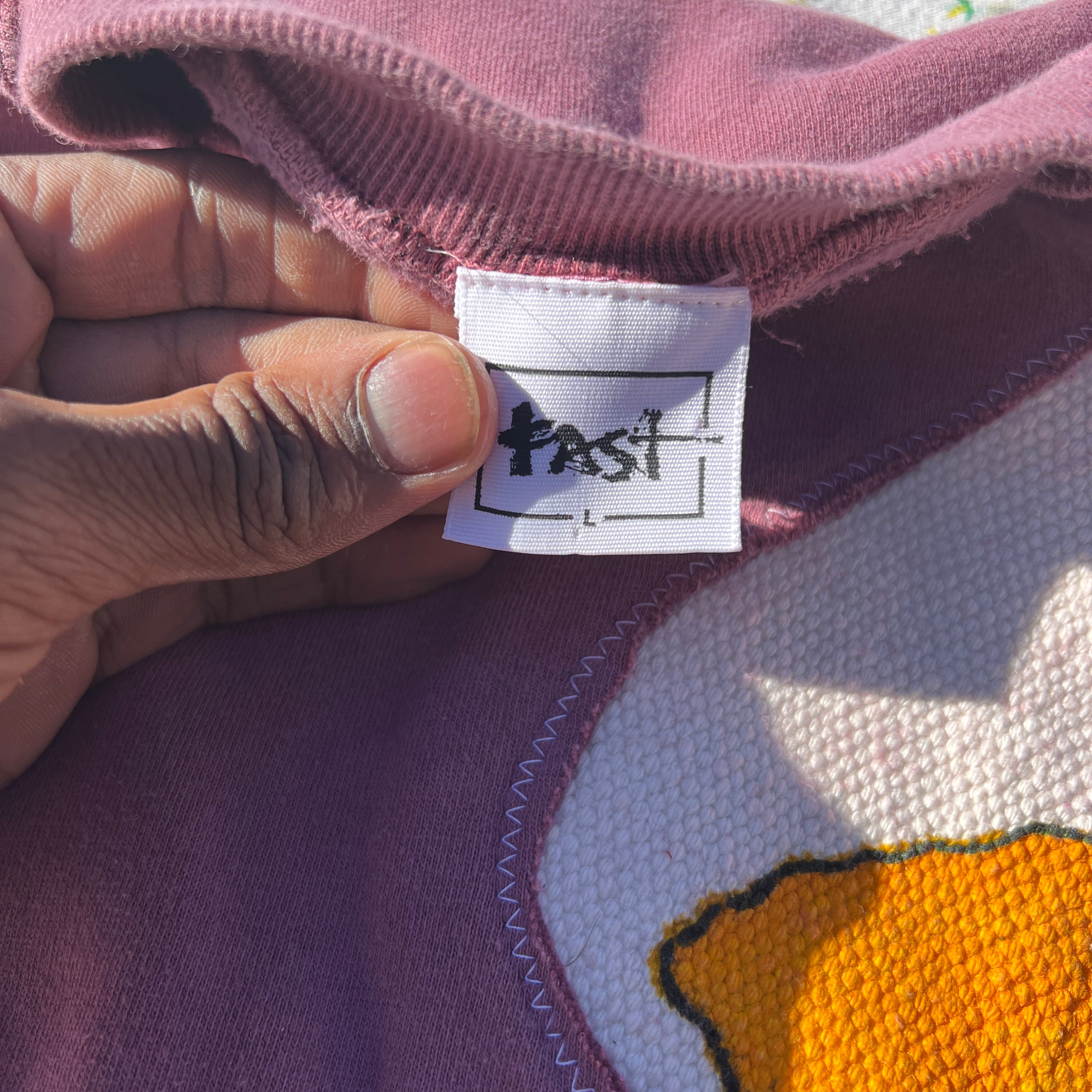 Scab Patches Crewneck (Peppers/Faded Pink)- L