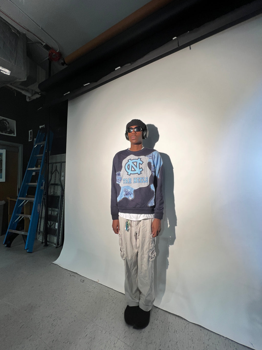 UNC Scab Patches Crewneck (Baby Blue/Navy) (XL)
