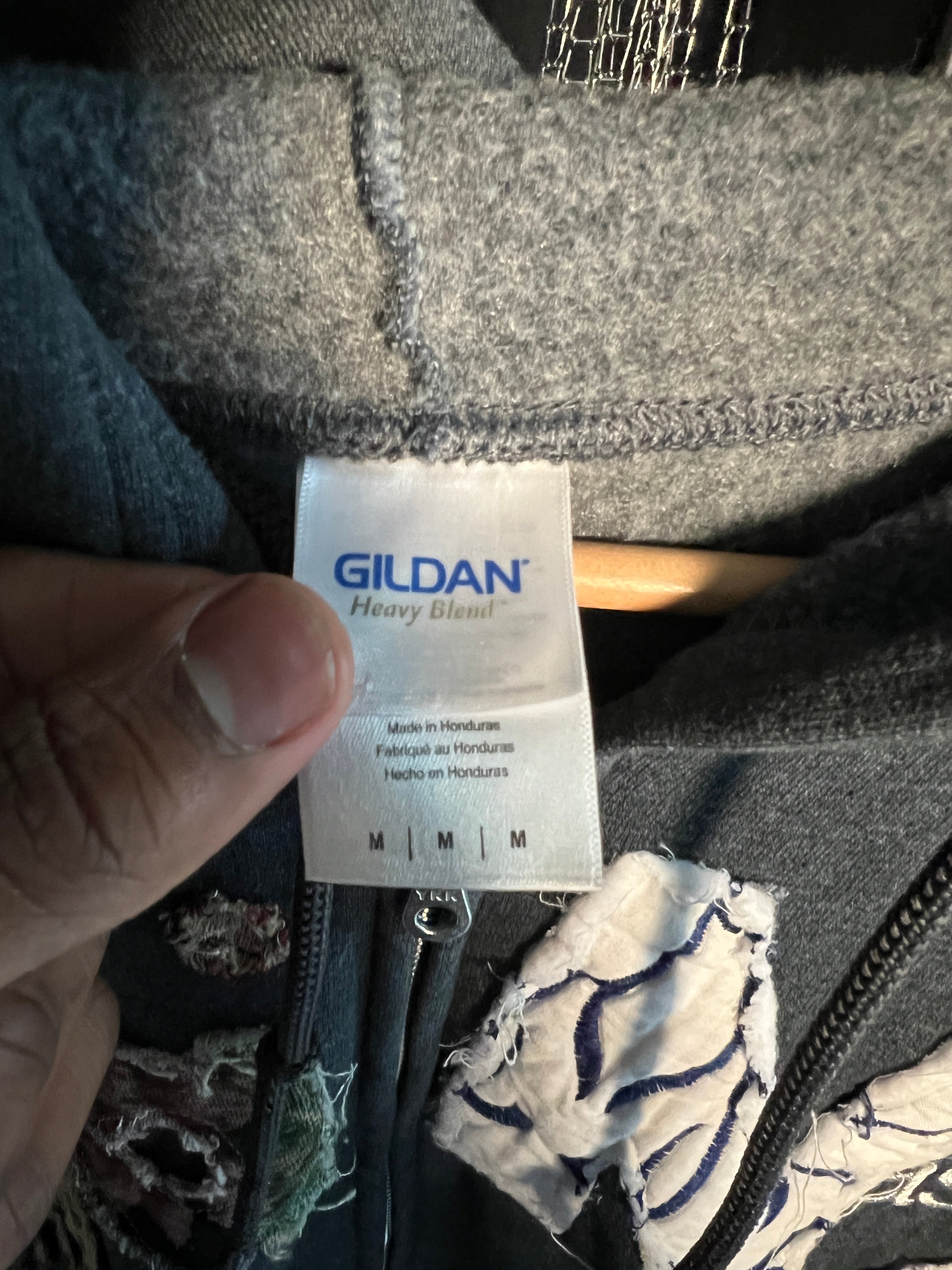 Wäne Wear Zip Up Hoodie (Multicolor/Grey)- M