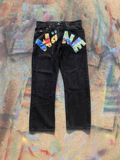 Wäne Wear Jeans (Multicolor/Black)- 34/30