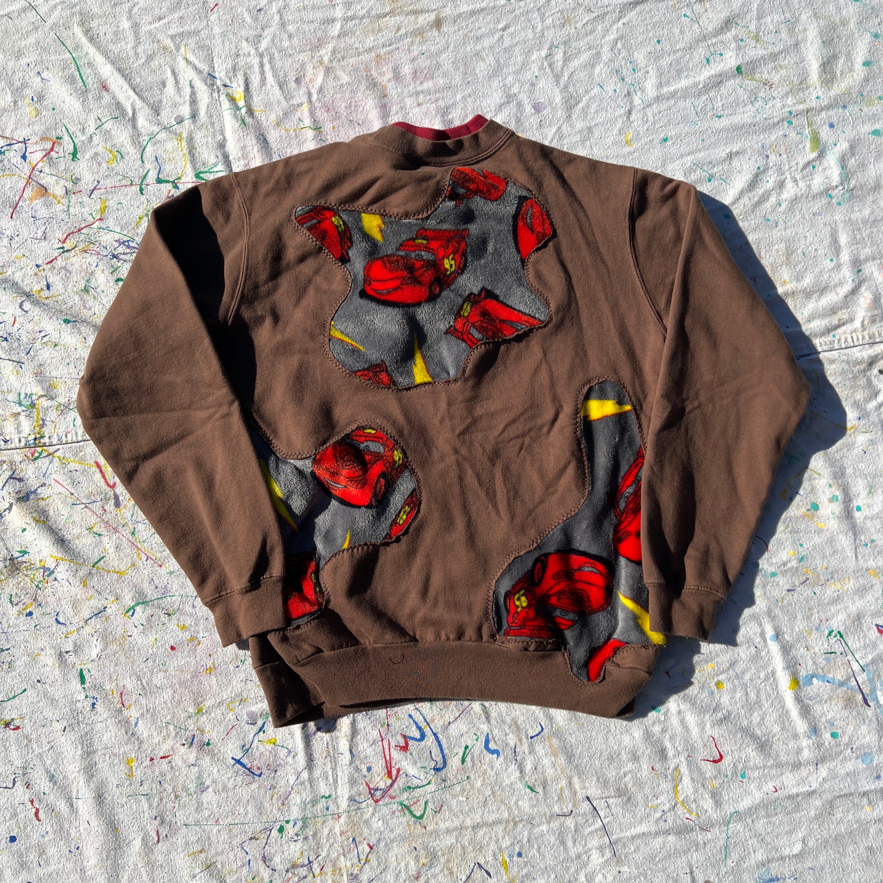 Scab Patches Crewneck (Lightning McQueen/Brown) - S