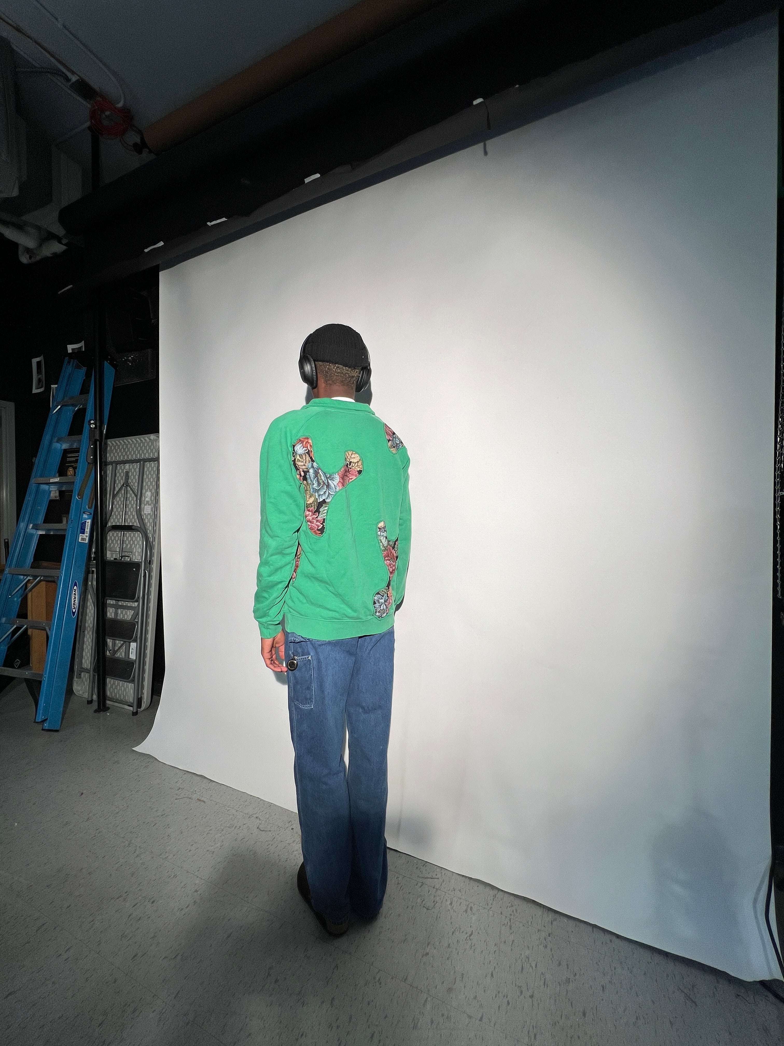 Scab Patches Quarterzip (Multicolor/Green) (XL)