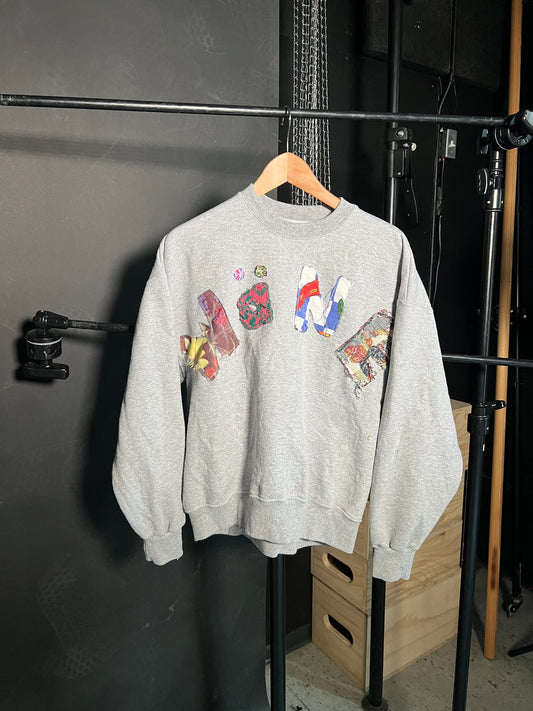 Wäne Wear Crewneck (Multicolor/Grey)- L