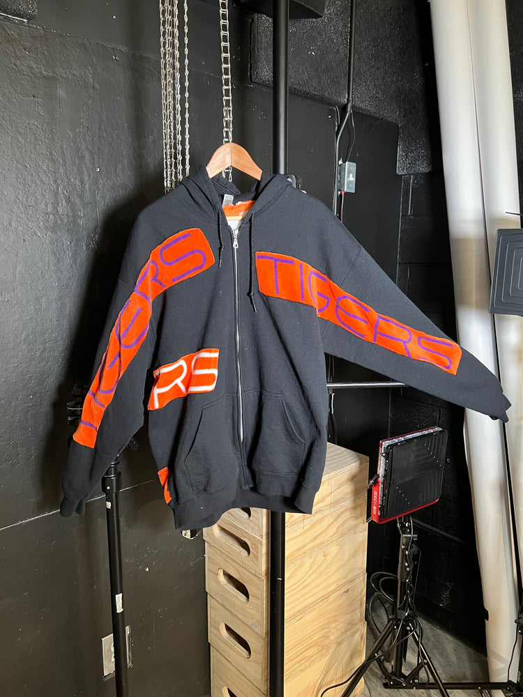 Clemson University See Through Zip-Up Hoodie (L)