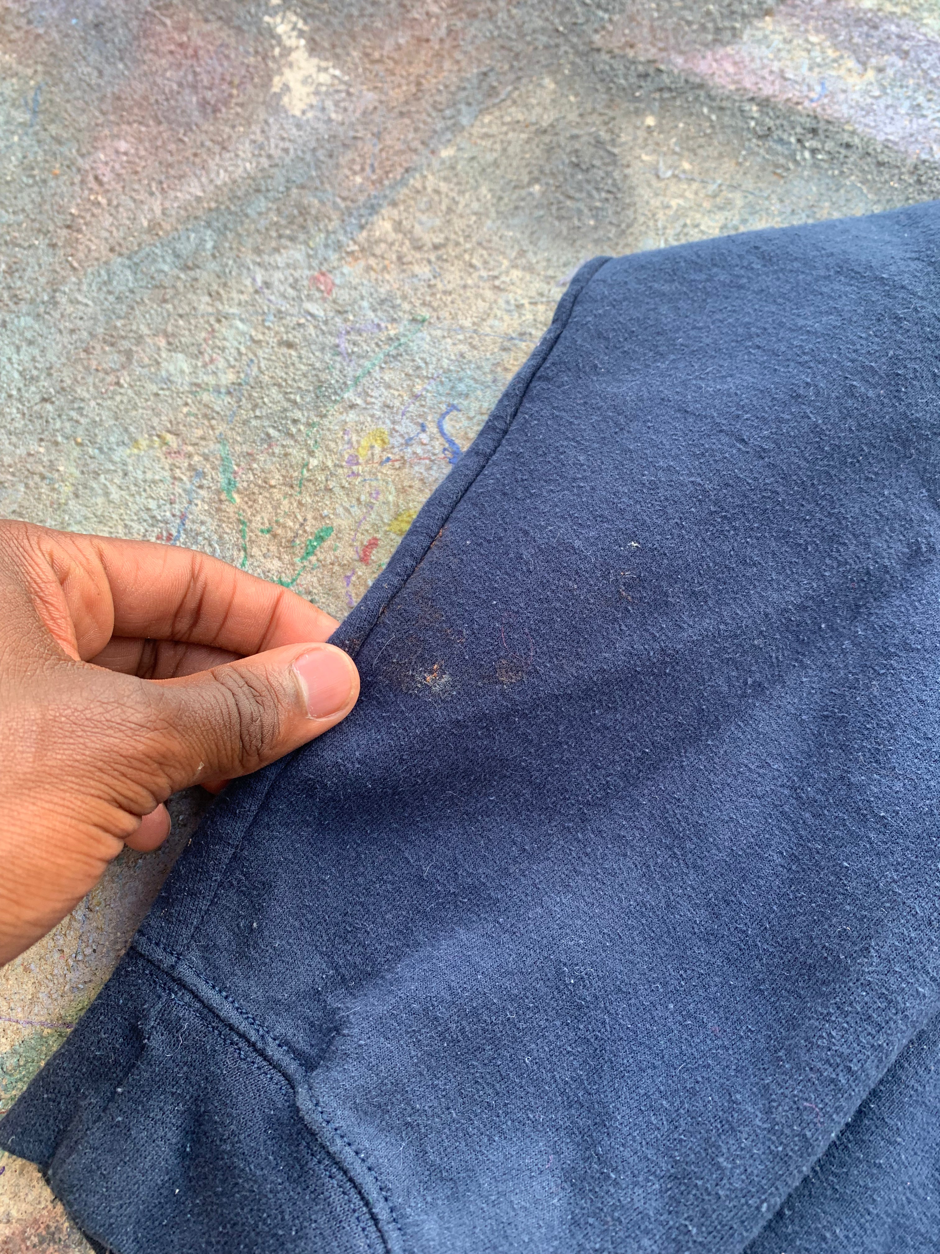 Scab Patches Hoodie (Multicolor/Navy)- XL