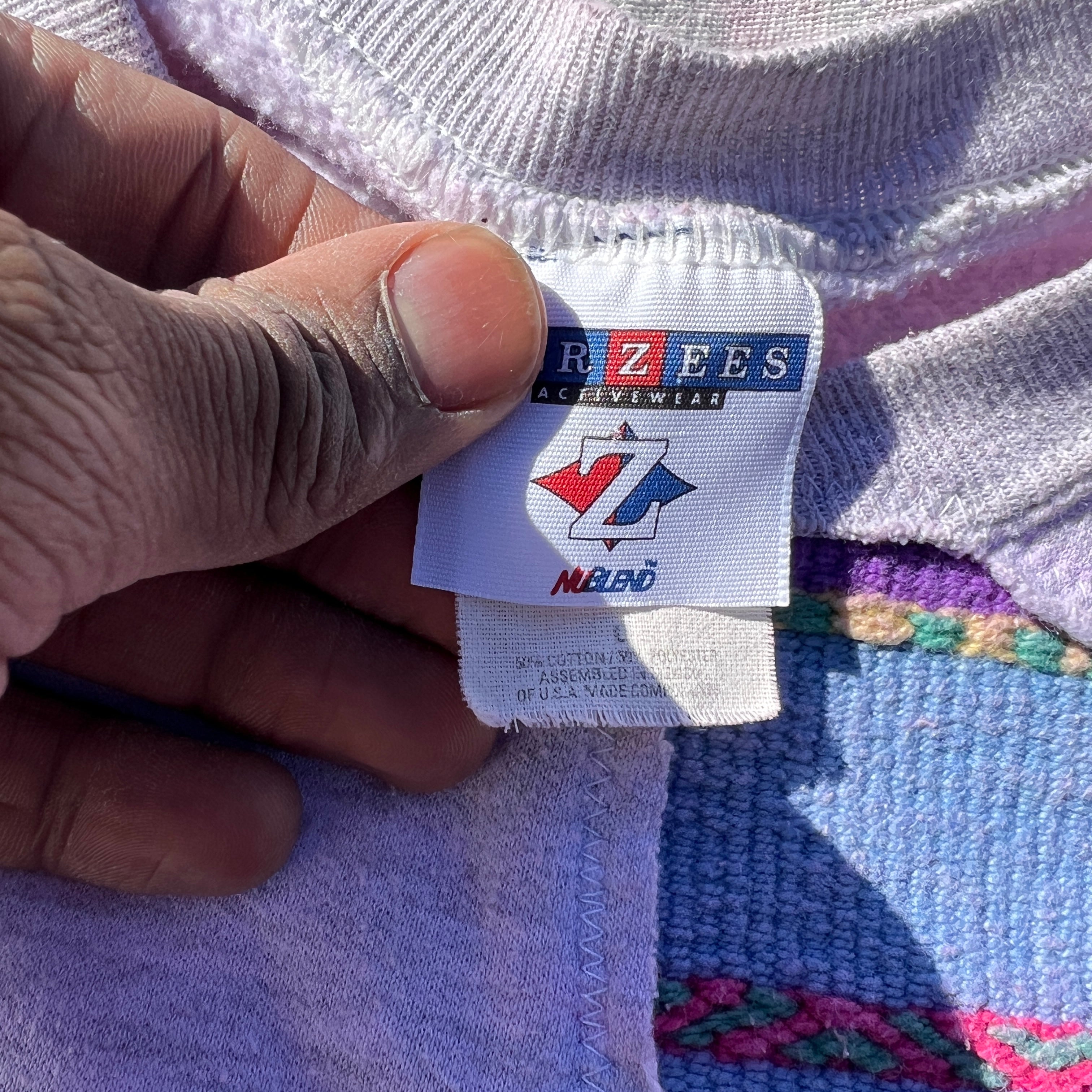 Scab Patches Crewneck (Peppers/Faint Pink on Grey)- L