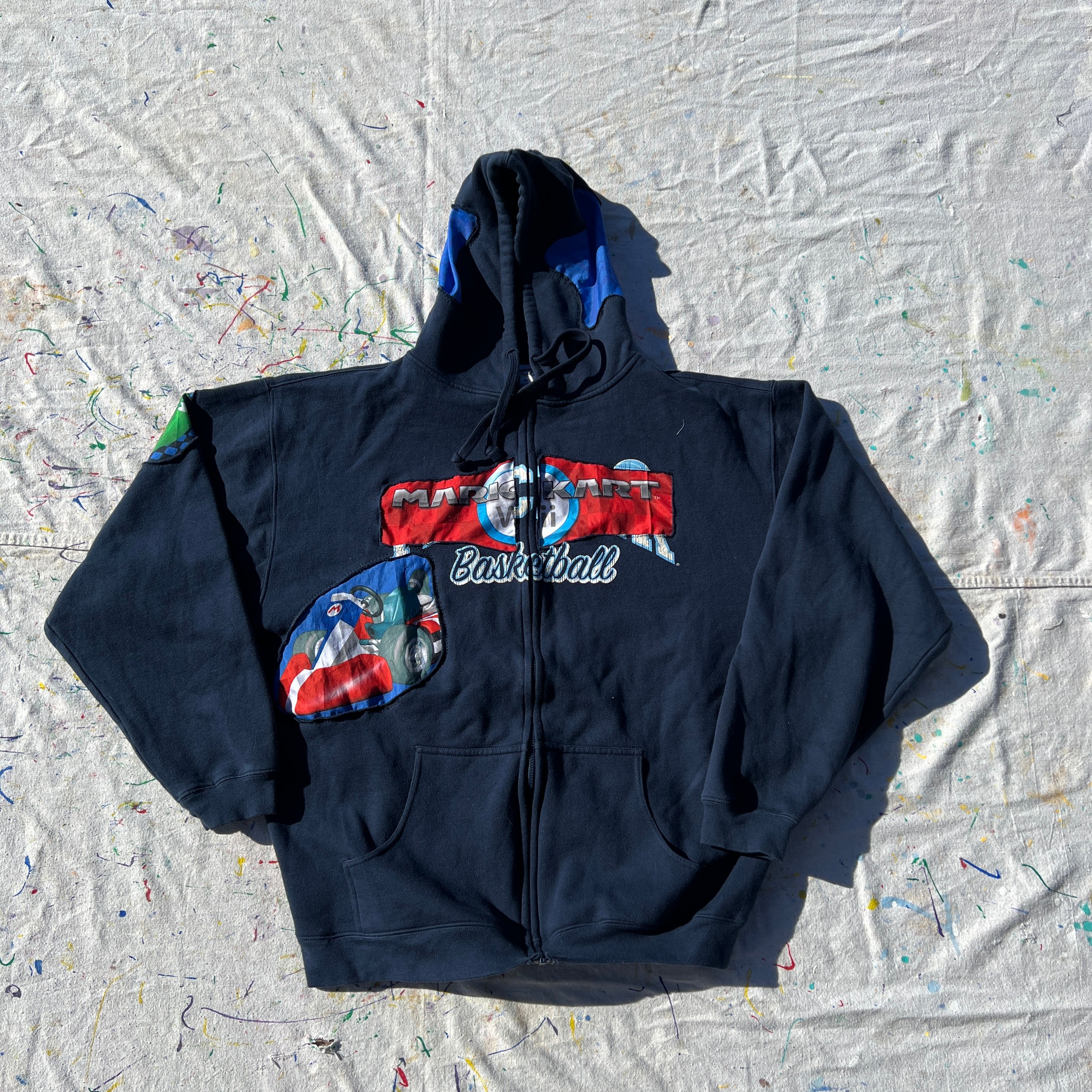 MarioKart Wii Character Select See-Through Zip Up Hoodie (XL)