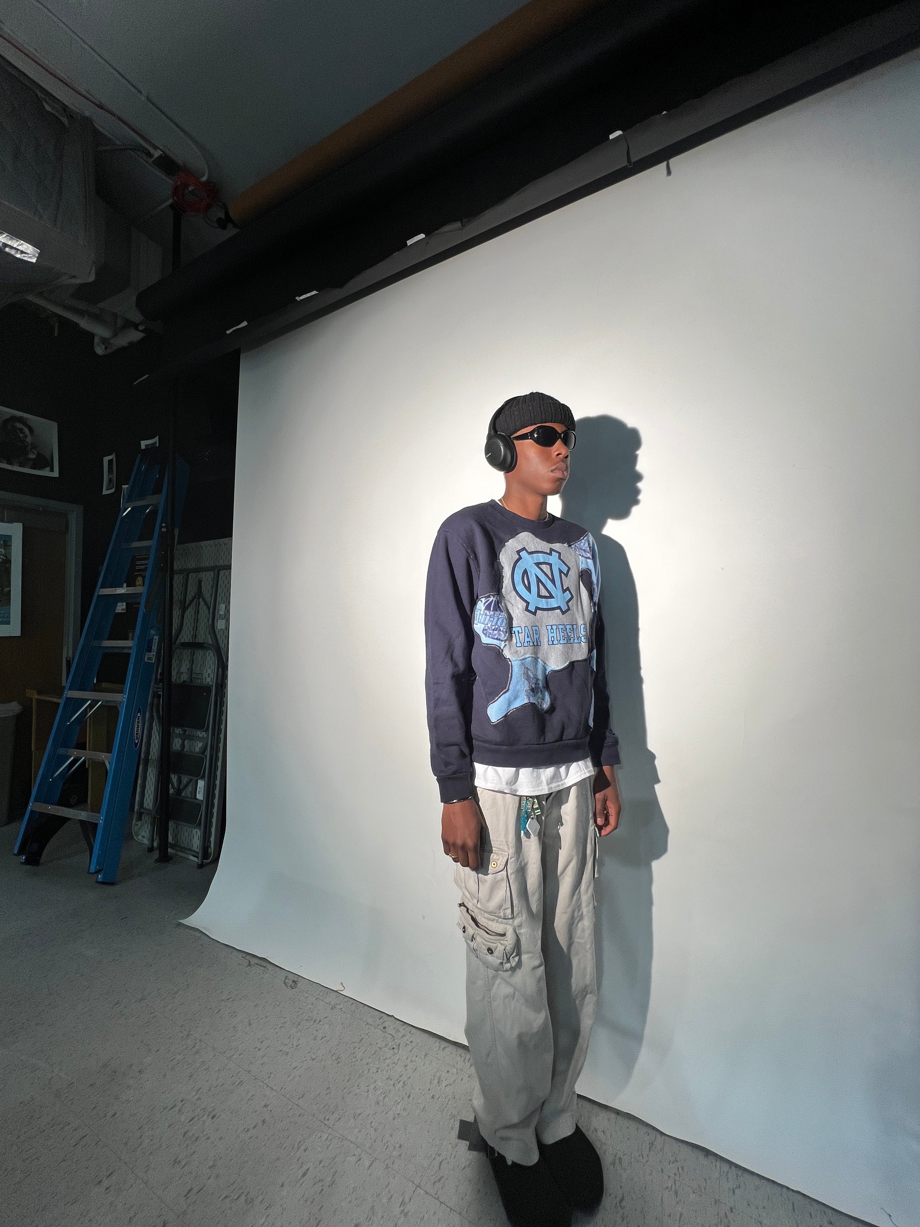 UNC Scab Patches Crewneck (Baby Blue/Navy) (XL)