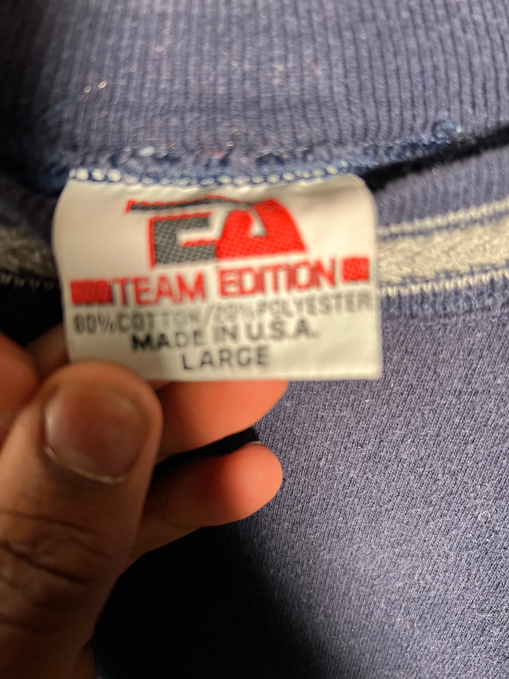 UNC Scab Patches Crewneck (Baby Blue/Navy) (L)