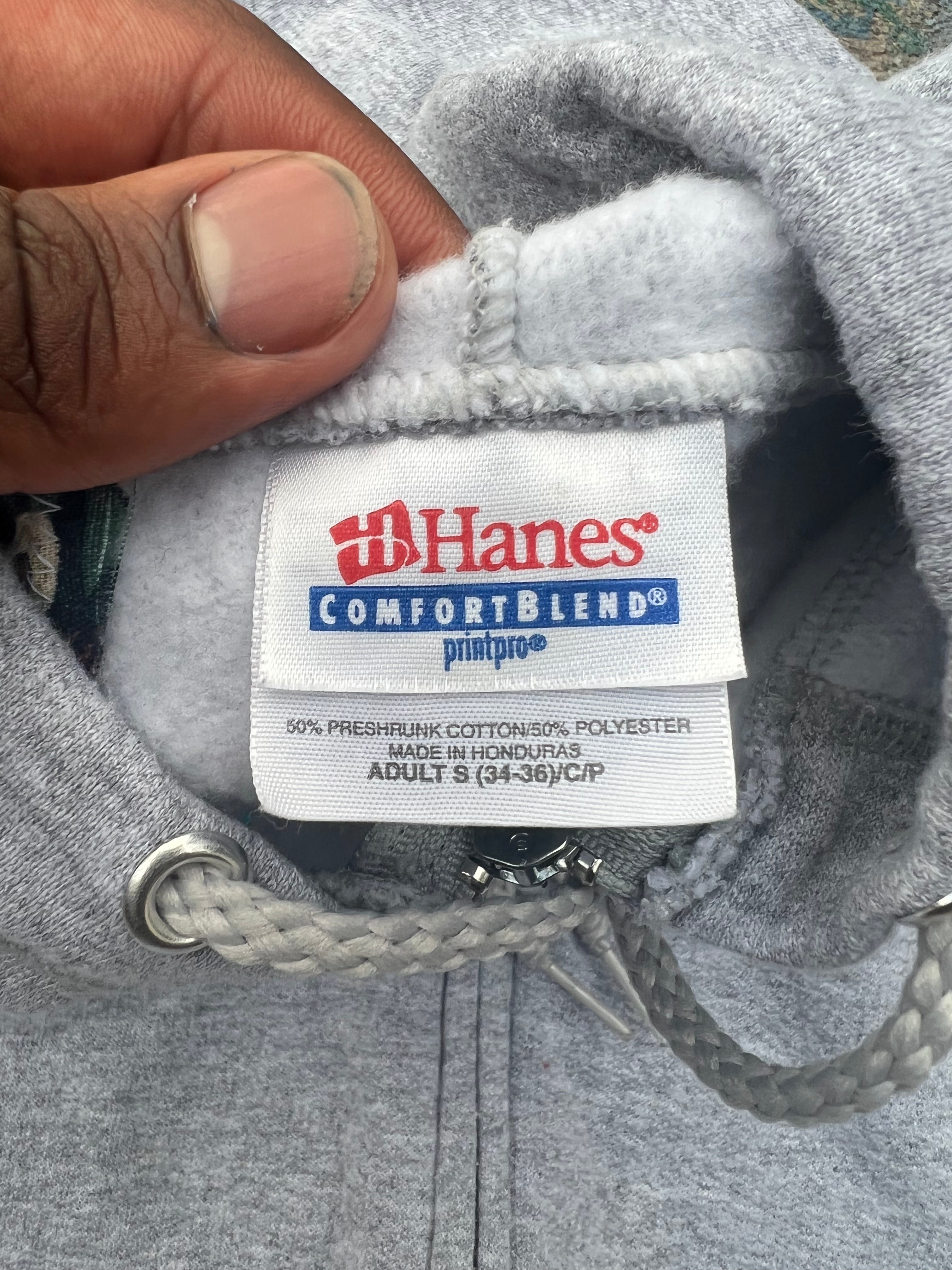 Scab Patch Zip Up Hoodie (Multicolor/Grey)- S