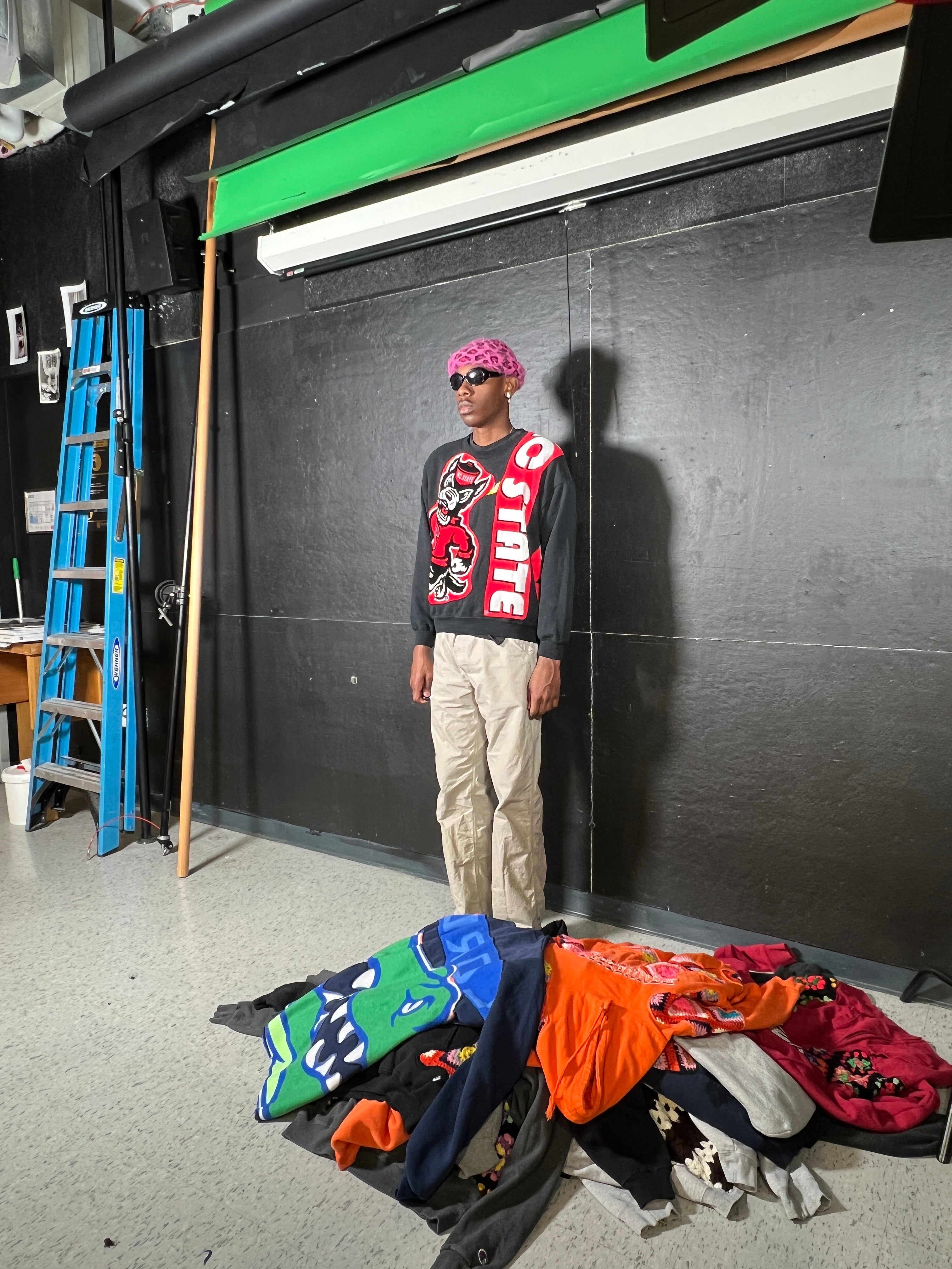 (LS) N.C. State See Through Crewneck (L)