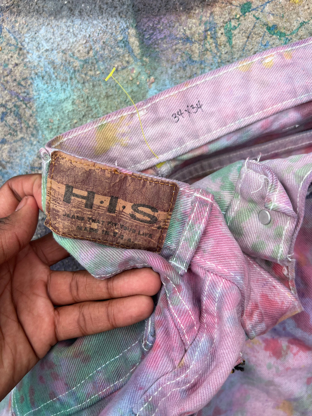 (LS) Tye Dye Jeans (Multicolor) - 32/33