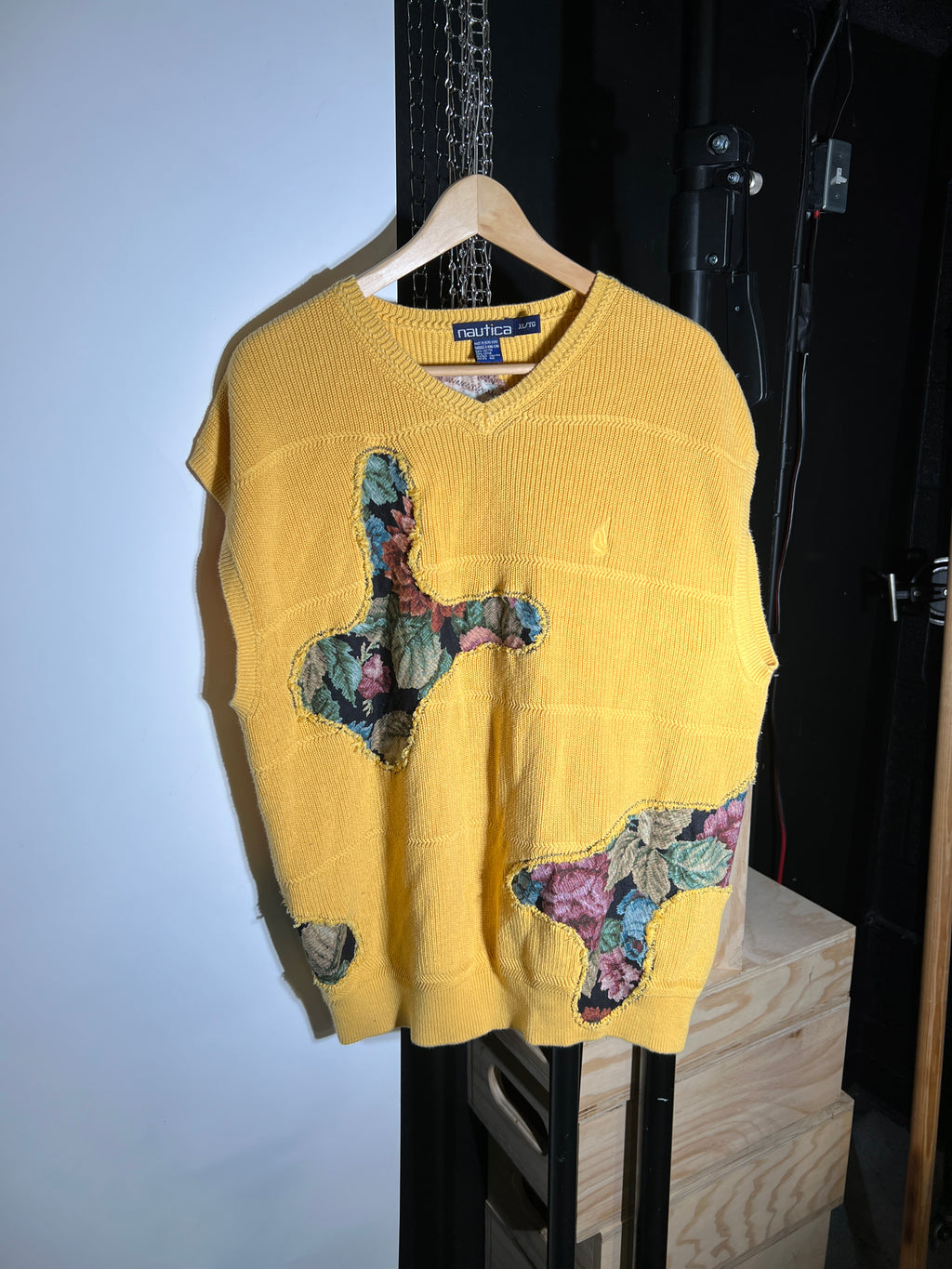 (LS) Scab Patches Sweatervest (Yellow/Black/Multicolor) (XL)