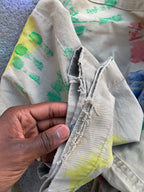 HandPrint Cargo Pants (Multicolor/Tan)- 34/34