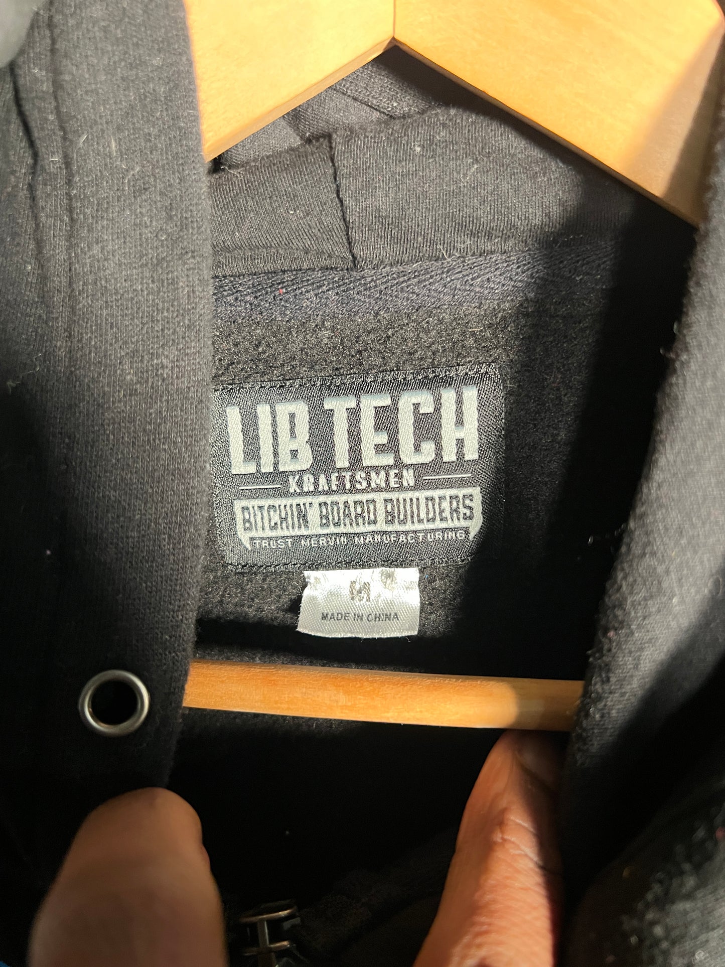 Libtech Zip Up Split Sleeve Hoodie (M)