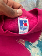 Scab Patches Crewneck (Multicolor/Fuschia)- L