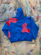 (LS) Scab Patches Hoodie (Pink/Red/Blue)- XXL