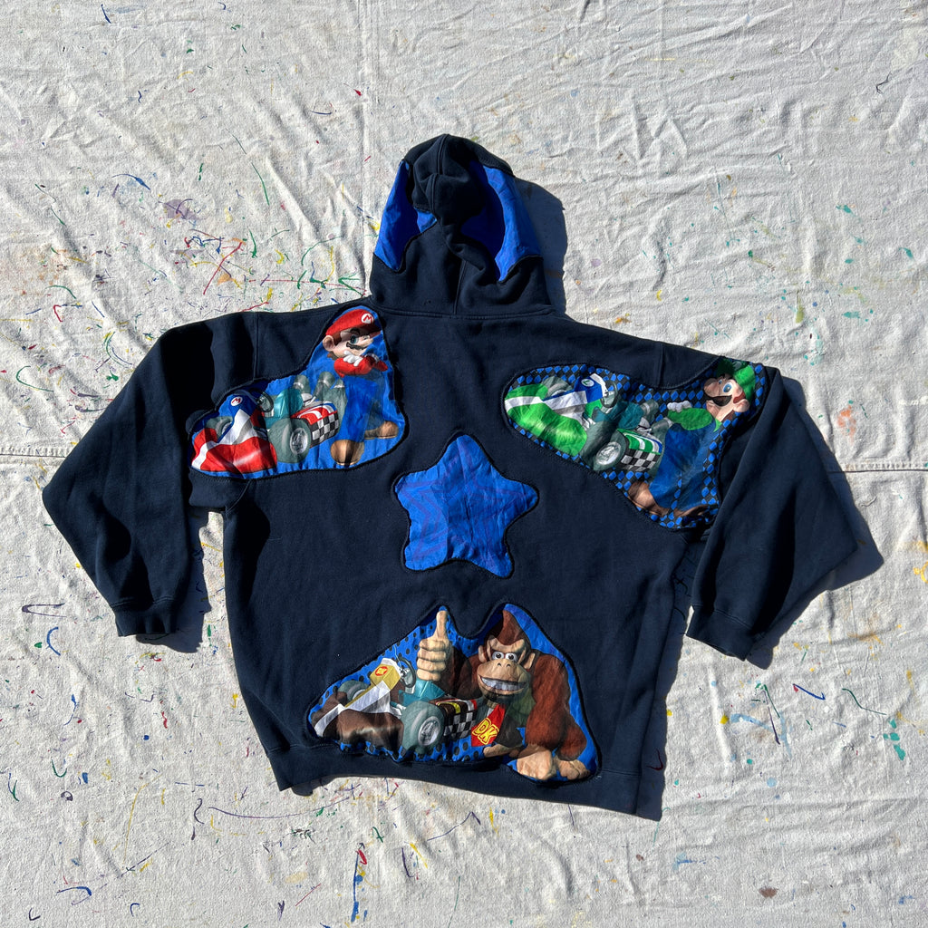 MarioKart Wii Character Select See-Through Zip Up Hoodie (XL)