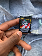 (LS) Scab Patches Zip Up Hoodie (Multicolor/Grey)- XL