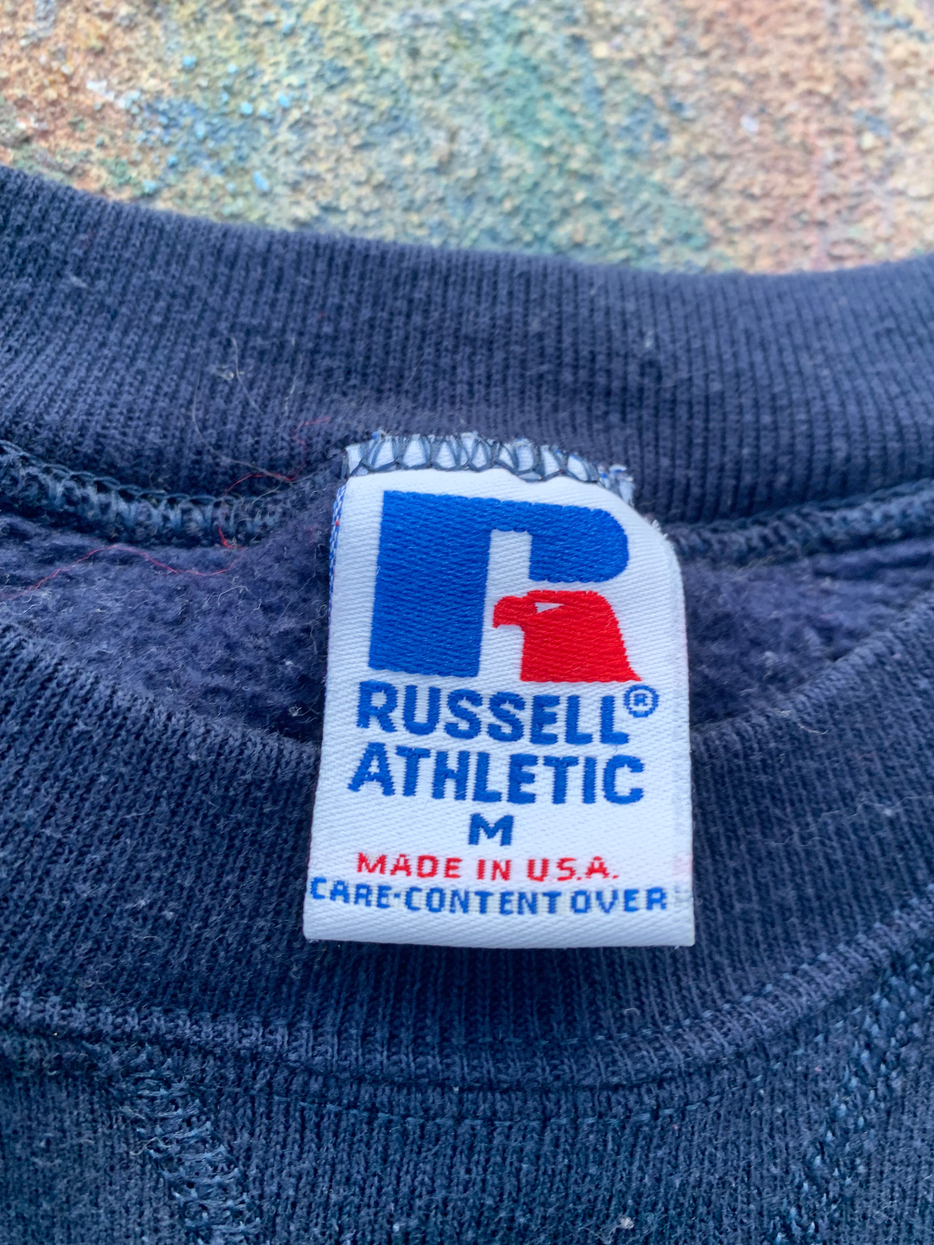 Scab Patches Crewneck (Multicolor/Navy)- M