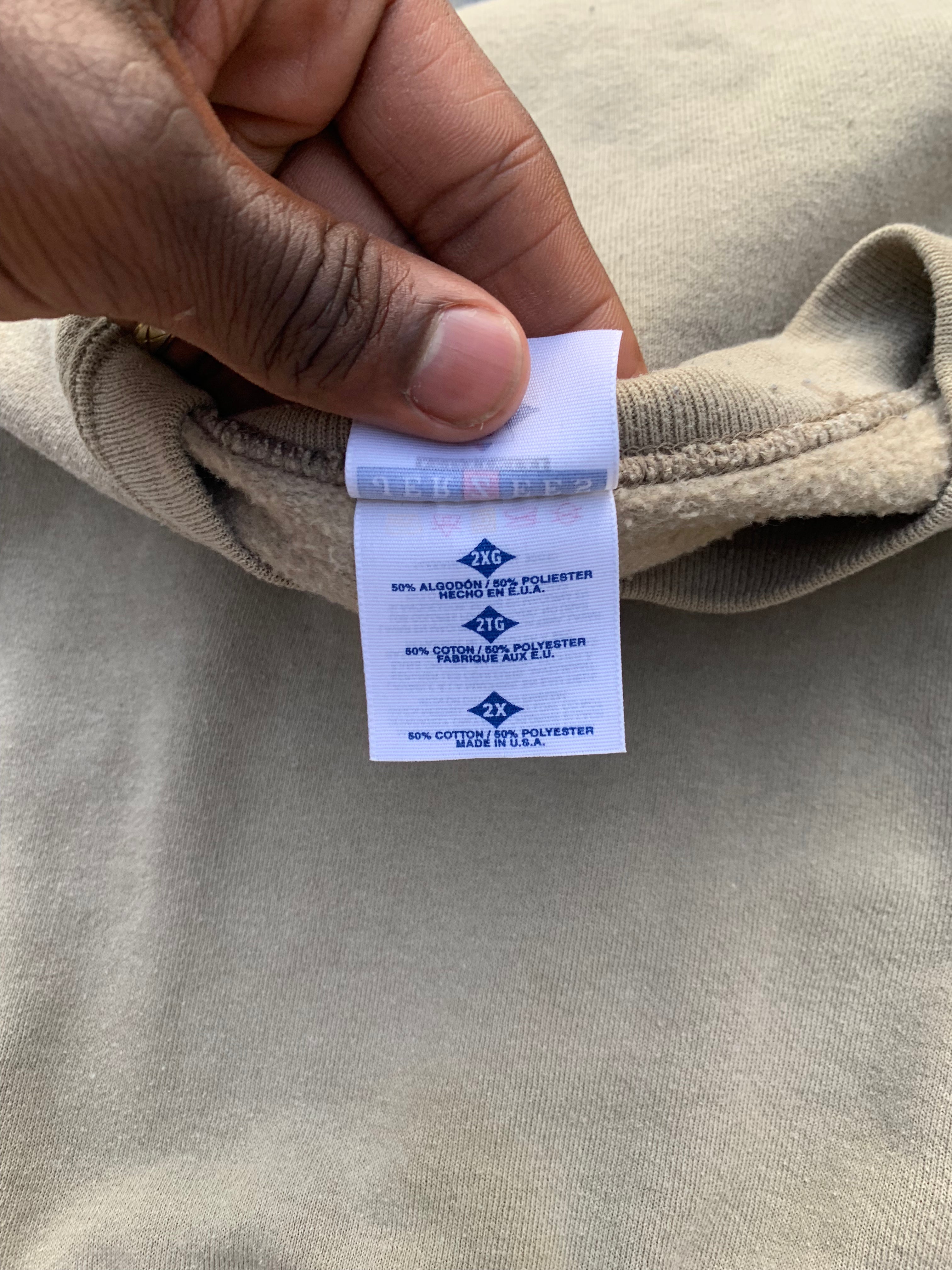 Wäne Wear Crewneck (Multicolor/Tan)- XXL